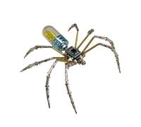 Générique Puzzle 3D en Métal Représentant Une Araignée Mécanique, Une Sculpture Compacte et Créative à Assembler Soi-même. Convient Aux Adultes et Aux Enfants, Bleu