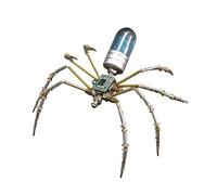 Générique Puzzle 3D en Métal Représentant Une Araignée Mécanique, Une Sculpture Compacte et Créative à Assembler Soi-même. Convient Aux Adultes et Aux Enfants, Argent