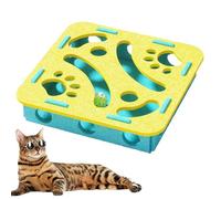 Générique Puzzle Cat Toys, Treat Feeder Box, Compact Size for Kitten Play, Scratch Board Detail, Enrichment Game Feature, Home Utility for Exercise Training Mealtime Bedroom Living Room