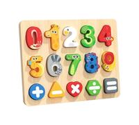 Générique Puzzle de Chiffres en Bois pour La Maternelle de 3, 4 et 5 Ans,