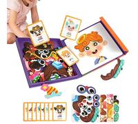 Générique Puzzle D'Habillage,Tableau Magnétique Éducatif à Assembler - Jouets de Déguisement à Faire Soi-Même - pour Les de 3 à 6 Ans, pour Anniversaire, Noël, Salle de Classe, Voyage et Jeu de Rôle