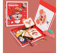 Générique Puzzle Éducatif des Expressions du Visage pour Enfants - Jeu d'apprentissage des Émotions - Jouet Montessori Ludique pour Filles et Garçons - Kit de Reconnaissance Faciale et Éveil (#A)