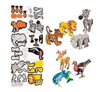 Générique Puzzle Éducatif | Jeu Éducatif en Forme d'animaux en 3D,Puzzle 3D Formes Animales | Cadeau pour Maison école Anniversaire Noël garçons Filles