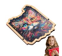Générique Puzzle en Bois - Puzzle Chat 16 X 13 X 1 Cm, Jeu De Cerveau Animal, Jouet Éducatif Amusant | en Bois Robuste avec Motif De Chaton Mignon pour, Adultes, Amis, Décoration D'intérieur, Act