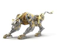 Générique Puzzle en métal 3D Léopard pour Adultes et Adolescents, Kits modèles métalliques 3D, modèles d'assemblage mécanique, adaptés pour la décoration de la Maison ou du Bureau et comme Cadeau
