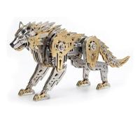 Générique Puzzle en métal 3D pour Adultes, kit de Construction Puzzle mécanique de Loup, modèle en métal 3D, Casse-tête à Assembler soi-même, Cadeau Bricolage pour Hommes