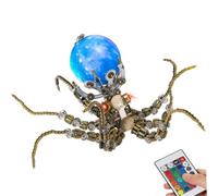 Générique Puzzle en métal 3D pour Adultes, kit modèle de Pieuvre mécanique de 2400 pièces, Assemblage DIY, Puzzle 3D Steampunk en métal à Construire