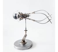 Générique Puzzle métallique 3D Méduse pour Adultes, kit de Construction de modèle de méduse métallique 3D avec lumières LED, Puzzle mécanique Steampunk DIY 247 pièces