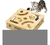 Générique Puzzle pour Chats,Puzzle Interactif Félin - Jouets Interactifs avec Grelot Anti-Ennui Énergie Mentale pour Animaux Domestiques en Intérieur