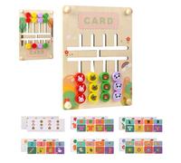 Générique Puzzles de Diapositives pour Les, Puzzle de Diapositives - Cartoon Animal Logic Game Slide Puzzle Wooden - Éducation précoce Tri Sensory Toy Four Color Doubleage Échec