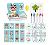 Générique Puzzles magnétiques pour Tout-Petits - Puzzle de Visage pour, Planche à Dessin éducative, développement STEM, Pratique de la motricité avec activités créatives | pour Les de 3 à 6 Ans,