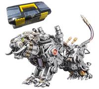 Générique Puzzles métalliques 3D pour Adultes, Puzzle métallique mécanique Steampunk représentant Un Tigre du Bengale avec lumière et Outil, Cadeau d'anniversaire pour la décoration intérieure