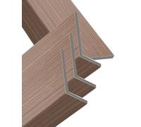 Générique PVC Faux Wood Shelving Cap, Wire Shelving, Removable Reusable Waterproof Cover for Kitchen Office Clothing Organization Rack(Coffee,32x12x2)