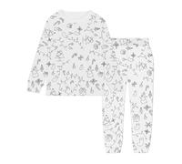 Générique Pyjama à Colorier pour Enfant Ensemble Lavable avec Motifs à Personnaliser Activité Créative DIY, Cadeau Garçons et Filles