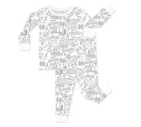 Générique Pyjama à Colorier pour Enfants Peut Jouer avec Et Combinaison, Ensemble Pyjama pour Enfants De NoëL GarçOn Et Filles Garçons Satin Pyjamas Nsemble DéTente LéGer coloriage de