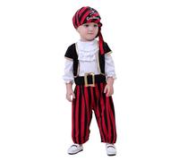 Générique Pyjama Combinaison Enfant Fille Costumes de Capitaine pour bébé garçon de May's Baby Costume Pirate puant(White,2-3 Ans)