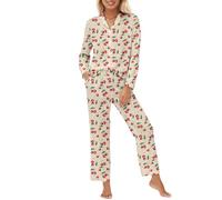 Générique Pyjama Coton Femme - Pyjama Doux et Confortable Ensemble Deux pièces pour des Nuits douillettes et des Matins relaxants Design élégant