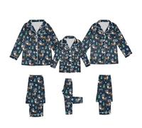 Générique Pyjama D’Intérieur Familial De Noël Pyjama Noel Famille Mélange De Coton Femme Hiver Noël Costume Pere Noel Adulte Luxe Enfant Pull Famille Tenue pour-Mom