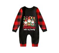 Générique Pyjama De Noël Familial Pyjama De Noel pour Toute La Famille Noël Homme Et Femme Costume Pere Noel Haut Gamme Pere Ensemble Bebe Garcon Deguisement Garçon (Bebe,Rouge,12-18 Mois)