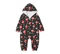 Générique Pyjama en Mélange De Coton pour Famille De Noël Pyjama Noel pour Toute La Famille Noel Femme Costume Mère Noël 3 Ans Ensemble Bebe Garcon Déguisement (Bebe,Noir,3-6 Mois)