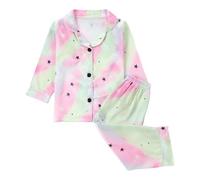 Générique Pyjama Enfant Fille Ensemble Long Animé, Tenue de Nuit Confortable Douce, Vêtement d'Intérieur Hiver, Haut Manches Longues Pantalon(Multicolour, 7-8 Years)