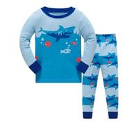 Générique Pyjama Enfant Garcon Fille Ensemble Pyjamas pour Enfants Garçon Manches Longues Coton Kawaii d'été Hauts de et Pantalon Mignonne Dinosaure Tracteur garçons Filles