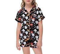 Générique Pyjama Enfant Garcon Fille Pyjamas Halloween Déguisements Lot 2 Ensembles de et Ado Mignon Kids Unisex Coton pour Filles GarçOns