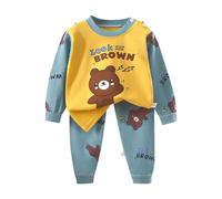 Générique Pyjama Enfant Garçon Manches Longues, Pyjama garçon 2 pièces Doux et Confortable Ensemble Nuit Haut Manches Longues Pantalon bébé Tout-Petit vêtements de Sommeil