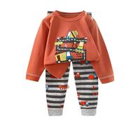 Générique Pyjama Enfant Garçon Manches Longues, Pyjama garçon 2 pièces Doux et Confortable Ensemble Nuit Haut Manches Longues Pantalon bébé Tout-Petit vêtements de Sommeil