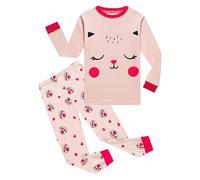 Générique Pyjama Enfant Manches Longues AdolescentTenues Détente Ensembles de Mignonne Loungewear décontracté Tenue Col Rond Confortable Idée Cadeau pour Petites Filles et garçons