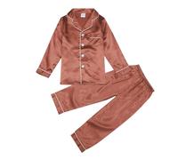Générique Pyjama Enfant Manches Longues,Pyjama Garcon Fille Ensemble animé Doux Vêtement de Nuit Col Rond Pantalon vêtements d'automne Idéal pour Printemps et Automne