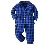 Générique Pyjama Enfant Manches Longues,Tenue décontractée pour Filles en Coton Pyjamas Enfants Colorier Col Rond Confortable Restez au Chaud Hiver Petites et garçons