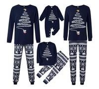Générique Pyjama Famille Hiver avec un Thème de Noël Ensemble de Nuit Confortable pour Parents et Enfants Idéal pour Soirées Pyjama Pendant les Vacances d'Hiver03