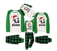 Générique Pyjama Famille Noel Assorti Ensemble Pyjama Maison Chaud Costume Famille Pyjamas Tenue de Noël Couple Christmas Ensemble Femme Homme Fille BéBé Garçon Automne Hiver Cadeau Noël Vêtements