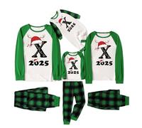 Générique Pyjama Famille Noel Assorti Ensemble Pyjama Maison Chaud Costume Famille Pyjamas Tenue de Noël Couple Christmas Ensemble Femme Homme Fille BéBé Garçon Automne Hiver Cadeau Noël Vêtements
