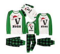 Générique Pyjama Famille Noel Assorti Ensemble Pyjama Maison Chaud Costume Famille Pyjamas Tenue de Noël Couple Christmas Ensemble Femme Homme Fille BéBé Garçon Automne Hiver Cadeau Noël Vêtements