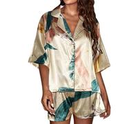 Générique Pyjama Femme Enceinte Short Coton Imper avec Capuche Court Ete Veste Coupe Vent Satin Été Ensemble Randonnée en pour Vetement À Manches Courtes Rains Impermeable Soie