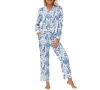 Générique Pyjama Femme - Pyjama Doux et Confortable Ensemble Deux pièces pour des Nuits douillettes et des Matins relaxants Design élégant