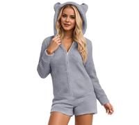 Générique Pyjama Femme Short Ensemble Coton Chaud Hiver Polaire Combinaison Satin Pantalon De Noel Grande Taille Allaitement Ete Ensembles pour Femmes 2 Pieces Poncho Court