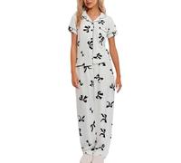Générique Pyjama Flanelle Femme Sexy Rose Manga XS Maternité Peignoir Pantalon Loungewear Soie Robe De Chambre Enceinte Chat
