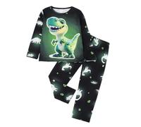 Générique Pyjama Garcon Enfants Enfant Ensemble Manches Longues de Pyjamas en Coton Doux Hauts et Pantalon Peints La Main Jeunes
