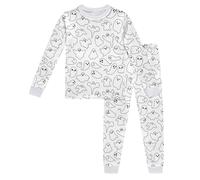 Générique Pyjama Garcon Enfants Vêtement de Nuit Enfant Doux Confortable Vêtements Détente en Coton Longues Hauts et Pantalon Peints La Main pour Colorier