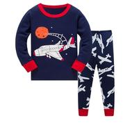 Générique Pyjama Garcon Enfants Vêtement de Nuit Enfant Pyjamas Manches Longues en Coton Doux Hauts et Pantalon Ado Tenues Détente pour garçons Filles