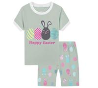 Générique Pyjama Garcon Enfants Vêtement de Nuit Enfant Pyjamas pour Garçon Manches Longues Coton Kawaii d'été Hauts et Pantalon Dinosaure Requin Voitures Vêtements Maison