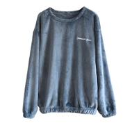 Générique Pyjama Homme Hiver Chaud en Flanelle avec Imprimé Alphabet Forever Love Haut Manches Longues Loisirs avec Col Rond Pyjamas Grande Taille Pyjama Homme Confortable pour Quotidienne