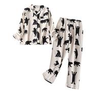 Générique Pyjama Homme Pyjama Homme Ete Court Coton Ensembles De Satin Hiver Pantalon Vetement Vêtements Short Nuit Grande Taille Ensemble Personnalisé Pijamas Chemise Soie Kimono Japonais,L