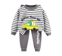 Générique Pyjama Manches Longues Garcon Deux Pièces, Pyjama garçon 2 pièces Doux et Confortable Ensemble Nuit Haut Manches Longues Pantalon bébé Tout-Petit vêtements de Sommeil