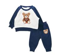 Générique Pyjama pour Garcon et Fille Deux Piece, Vêtements pour garçon bébé Ensemble d'automne et Hiver Sweat à Capuche zippé Pantalon survêtement imprimé Dinosaure Confortable et Chaud