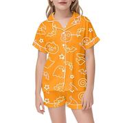 Générique Pyjama pour GarçOn Fille Pyjamas Halloween Déguisements Ensembles de imprimés Vêtements Nuit Assortis Mignon Kids Unisex Coton Enfants et Adultes