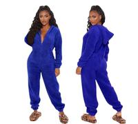 Générique Pyjama Sexy Combinaison Pyjama Femme Polaire Onesies À Capuche Moelleux Combinaison Une PièCe En Flanelle Chaude En Loungewear VêTements D'IntéRieur Une PièCe